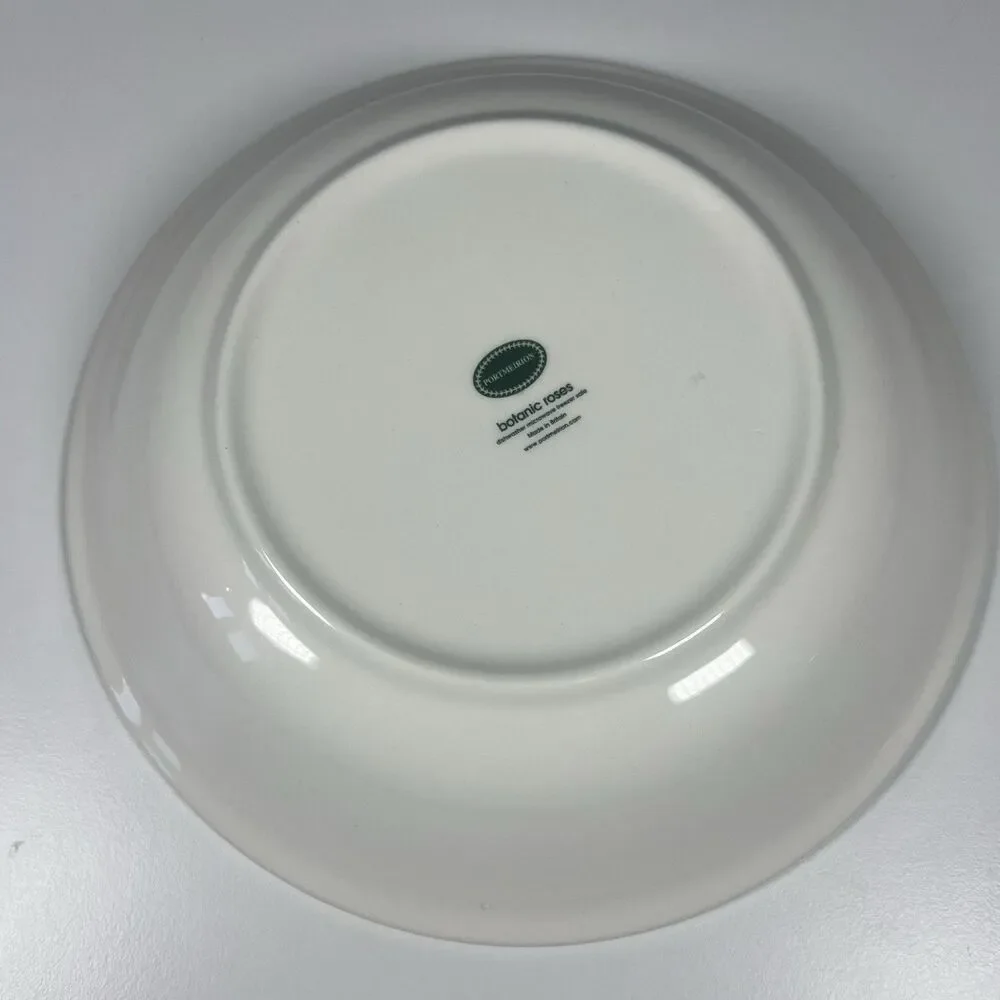 PORTMEIRION Botanic Roses FRAGRANT CLOUD 8.5”Soup/Pasta Bowl